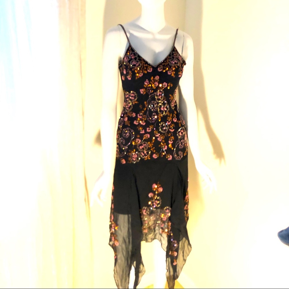 Silk Sun Wong cocktail dress size 6